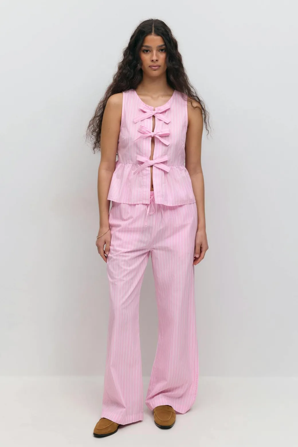 Cotton poplin trousers