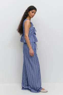 Cotton poplin trousers