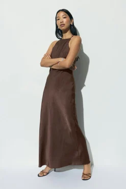 Crinkle maxi dress
