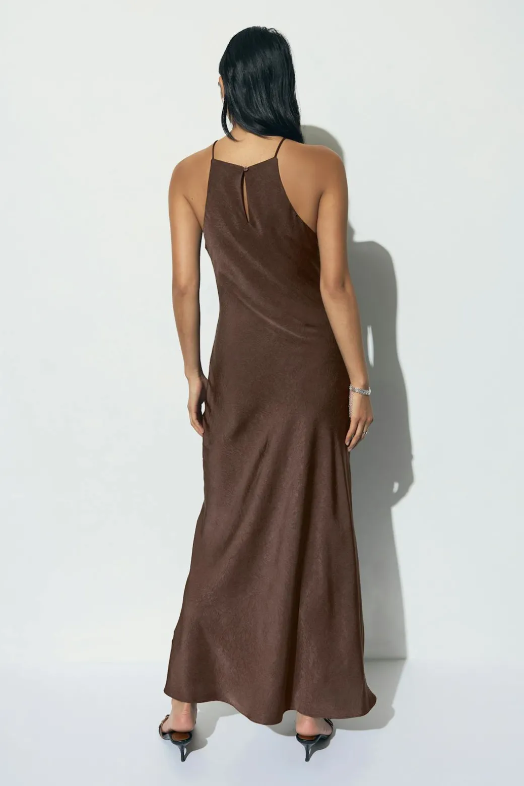 Crinkle maxi dress