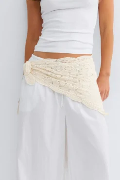 Crochet hip scarf