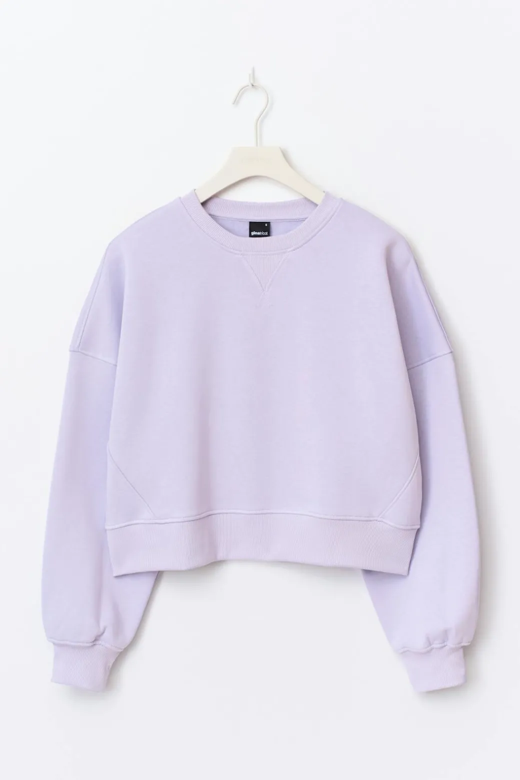 Crop crewneck sweater