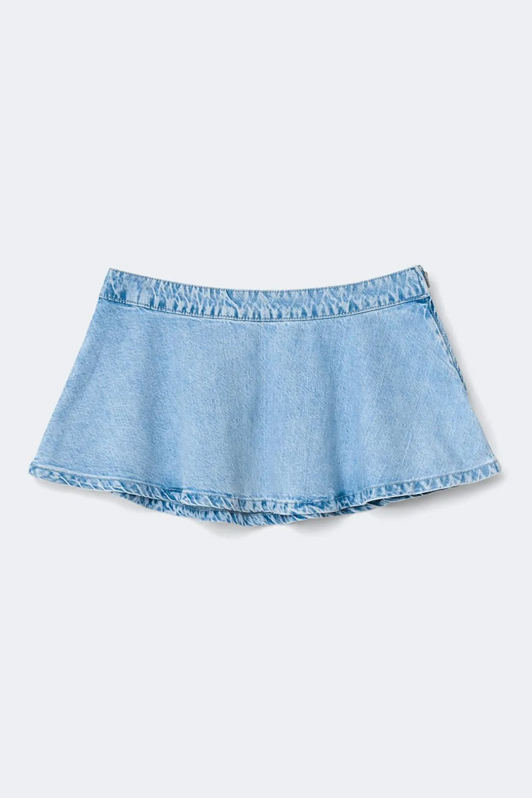 Denim mini skirt
