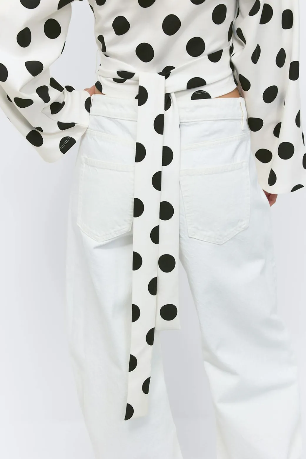 Dot wrap tie top