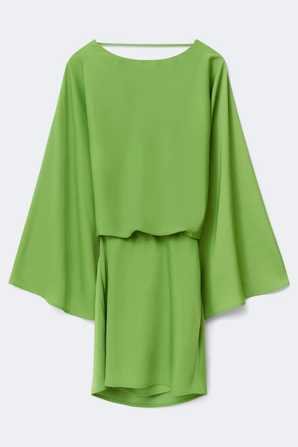 Draped back mini dress