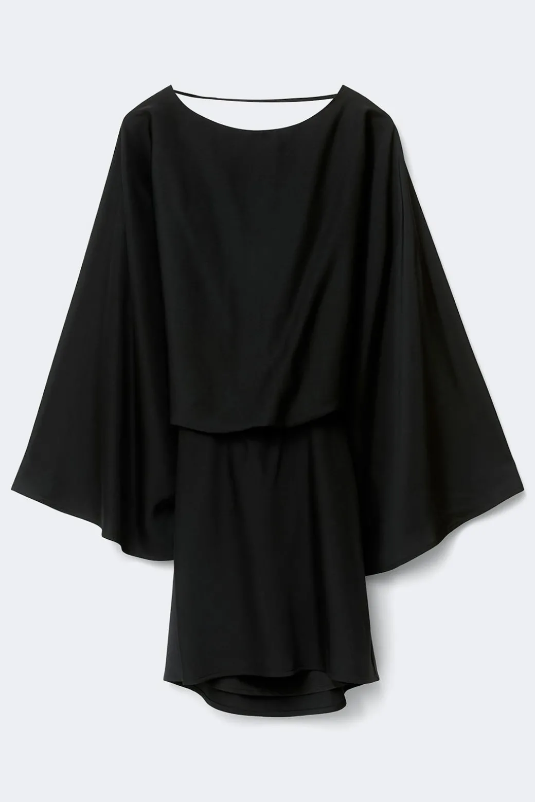 Draped back mini dress