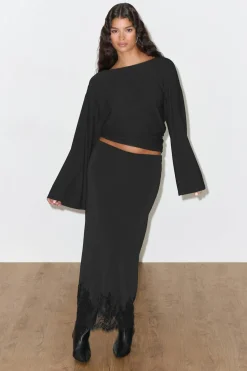 Draped back top