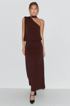 Draped maxi dress