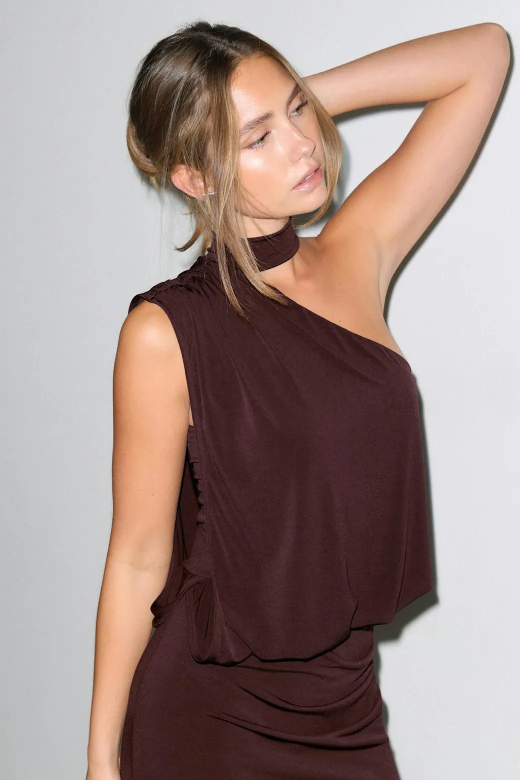 Draped maxi dress