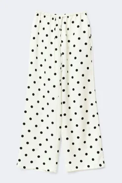 Drawstring satin trousers