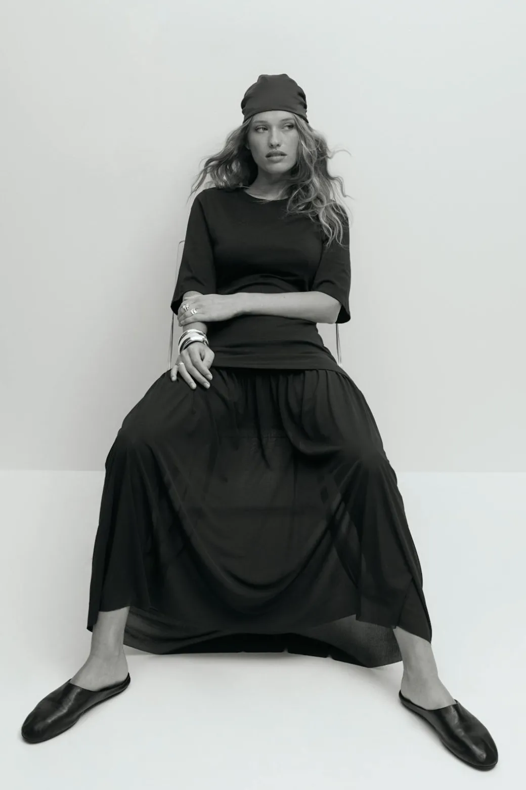 Drop hem dress