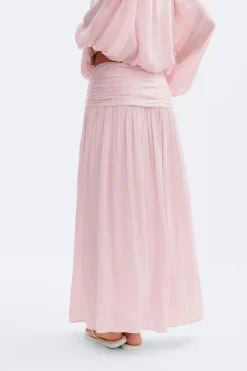 Dropped waist skirt