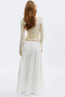 Dropped waist skirt