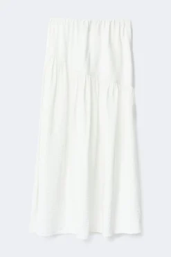 Dropped waist skirt