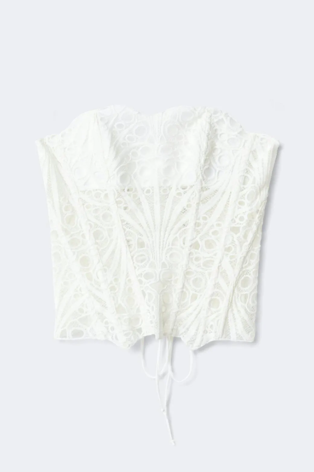 Embroidered corset top