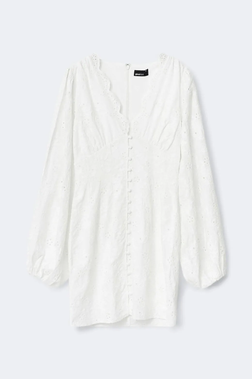 Embroidered mini dress