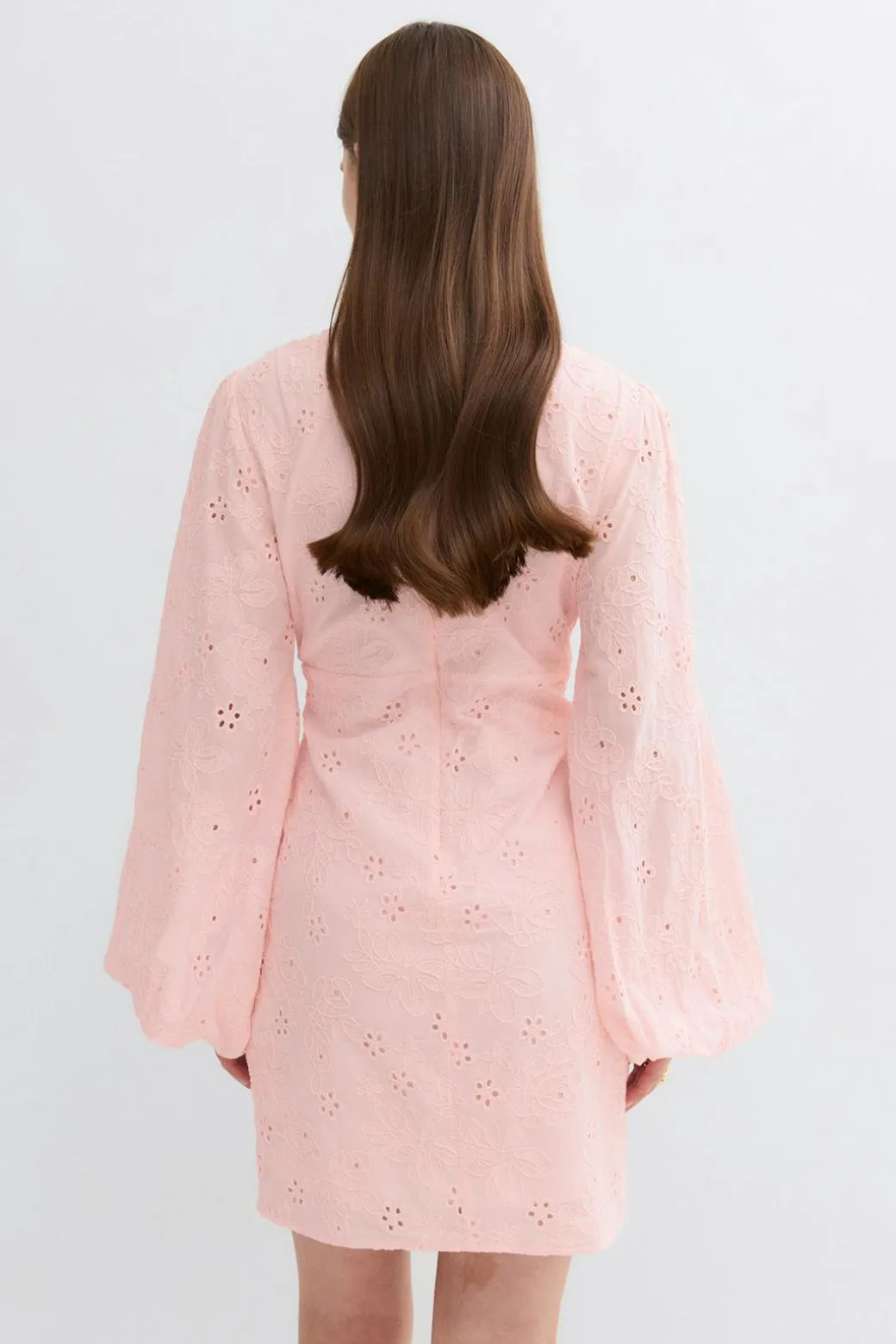 Embroidered mini dress