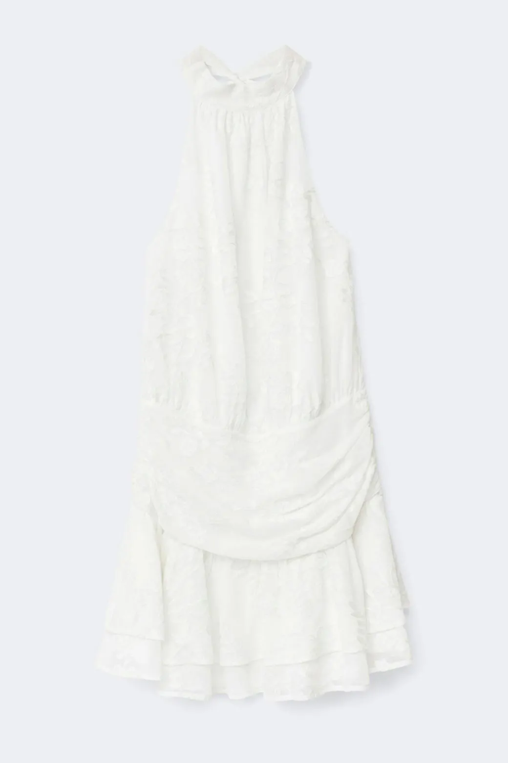 Embroidery mini dress