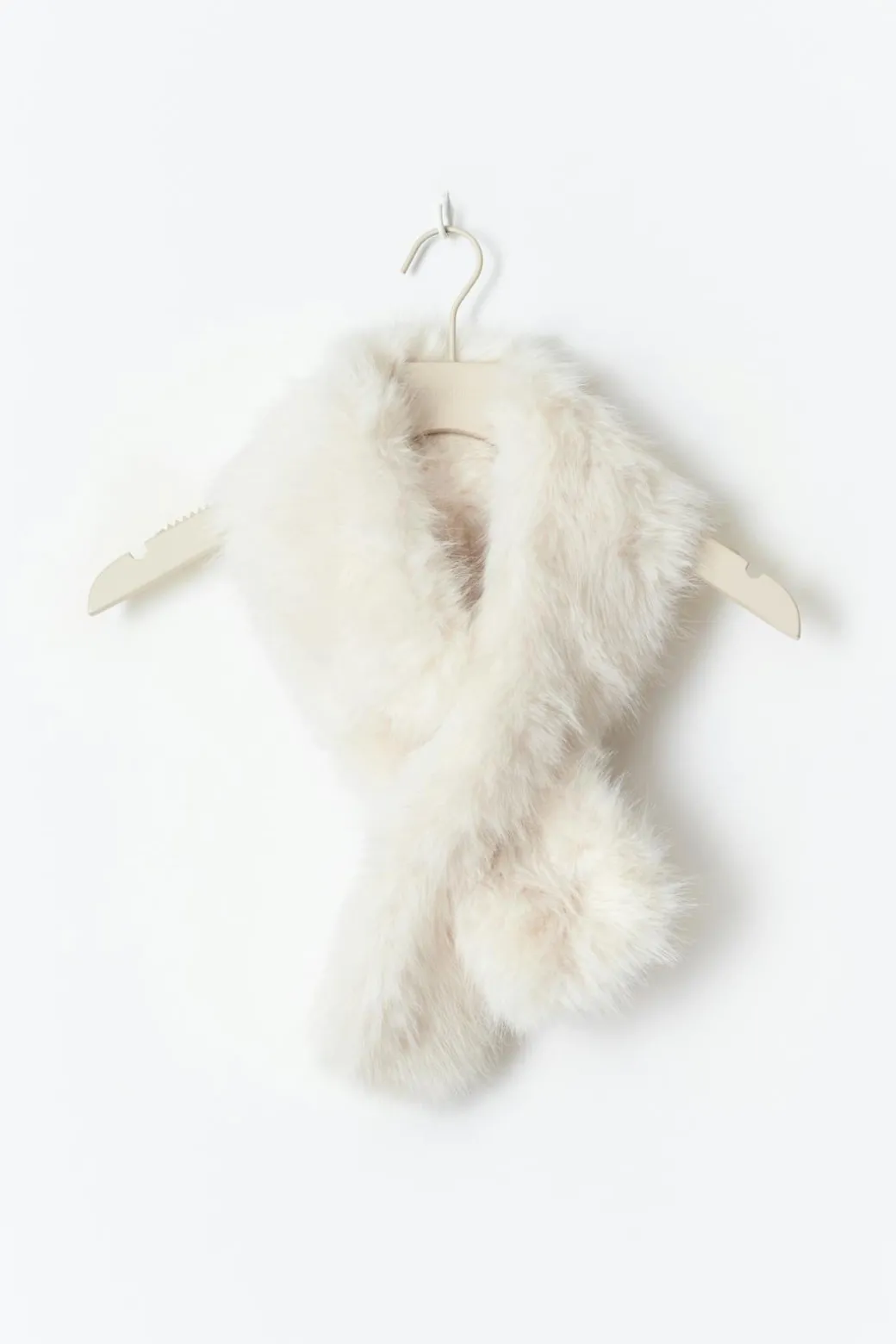 Faux fur plush scarf