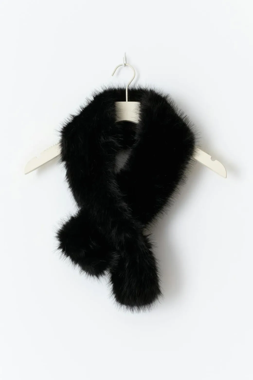 Faux fur plush scarf