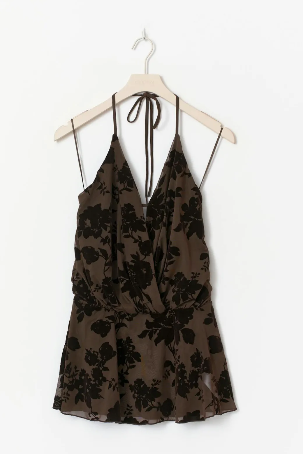 Floral halterneck top