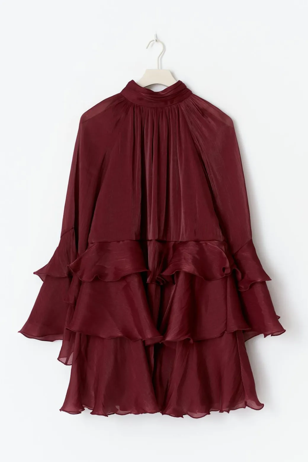Flowy frill mini dress