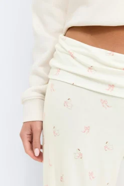 Folded loungewear trousers