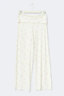 Folded loungewear trousers