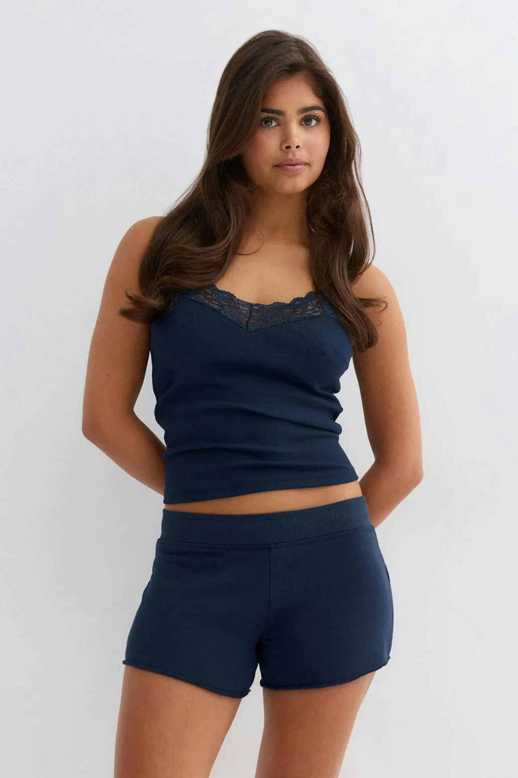 14+ folded waist shorts