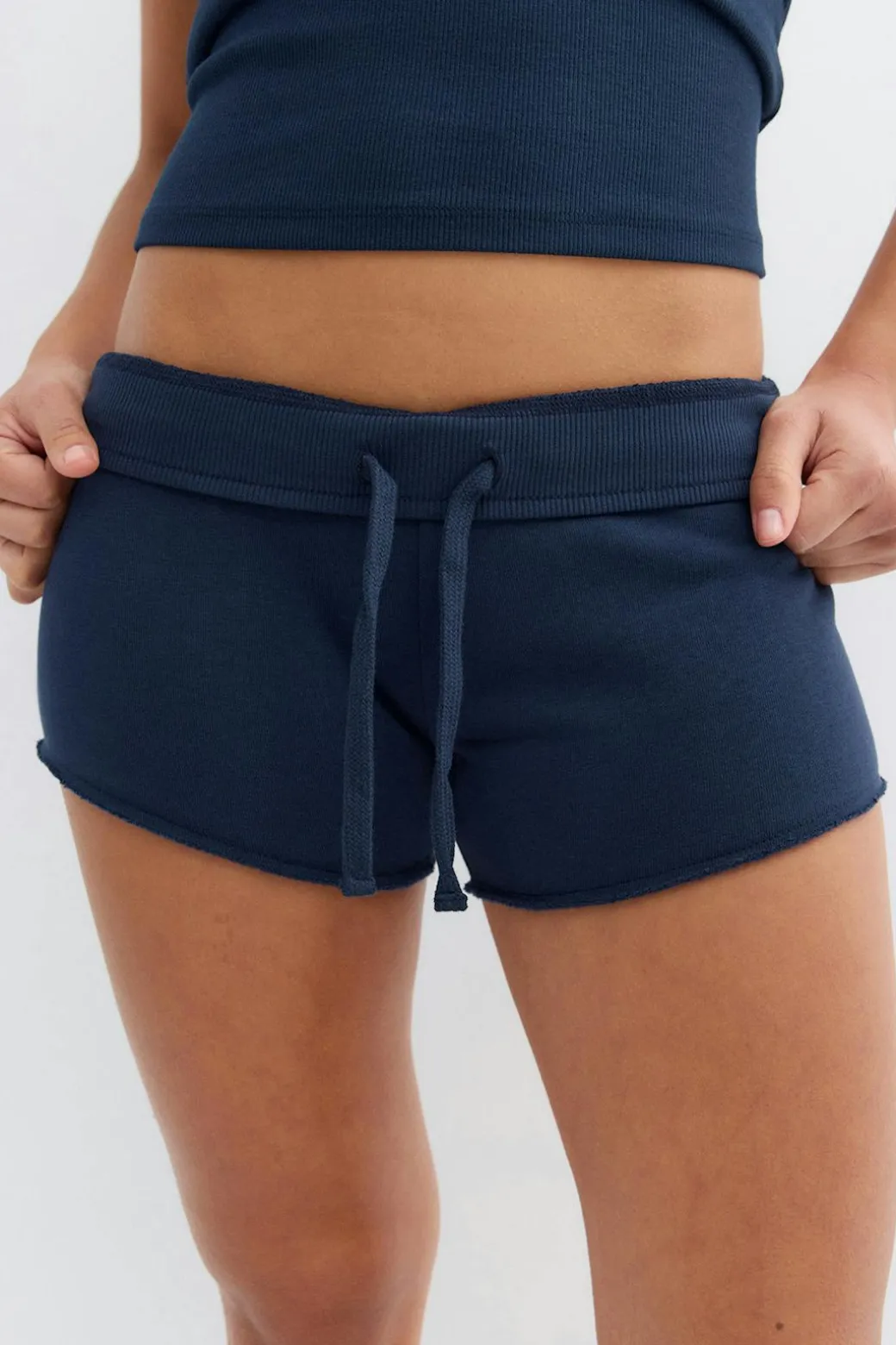 14+ folded waist shorts