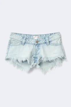 14+ for real low denim shorts