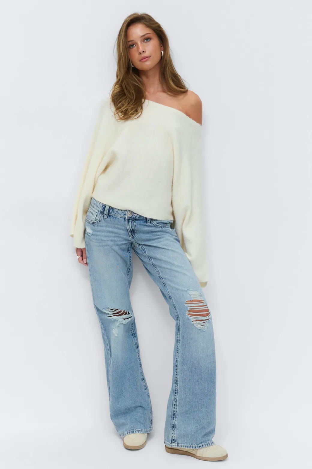14+ for real low loose jeans
