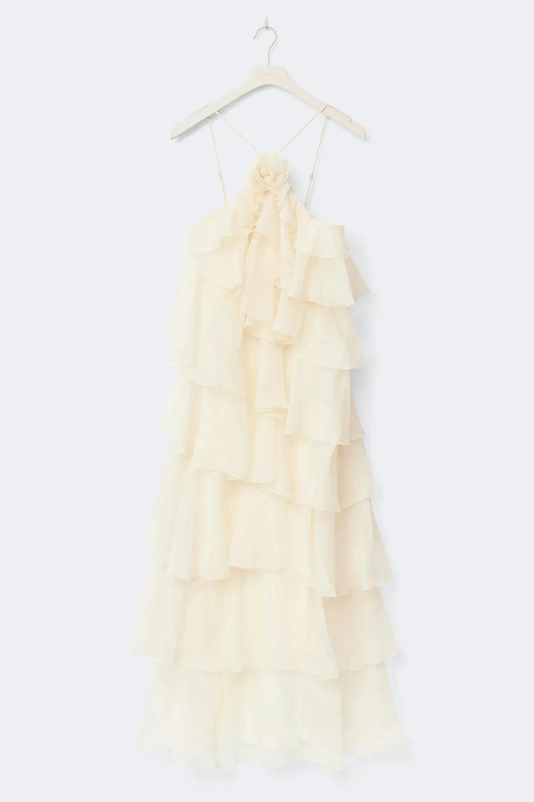 Frill maxi dress