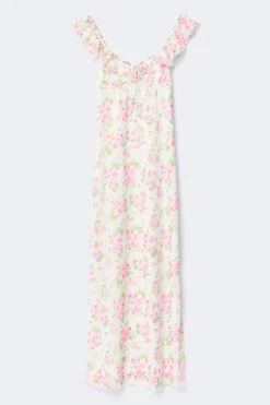 Frill maxi dress