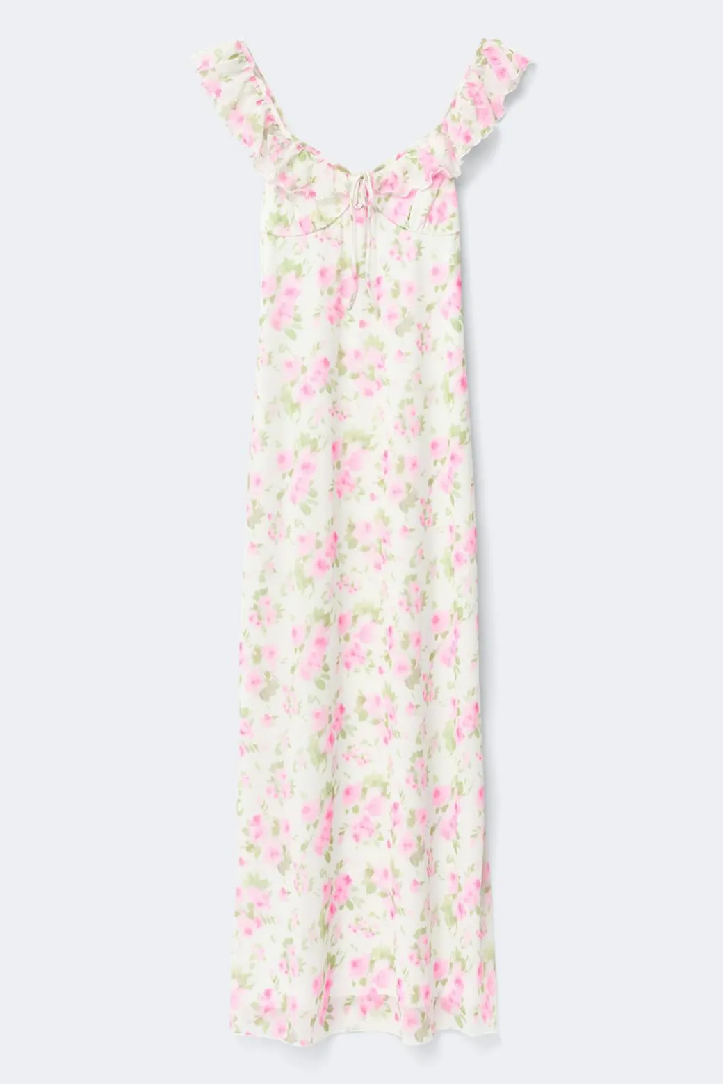 Frill maxi dress