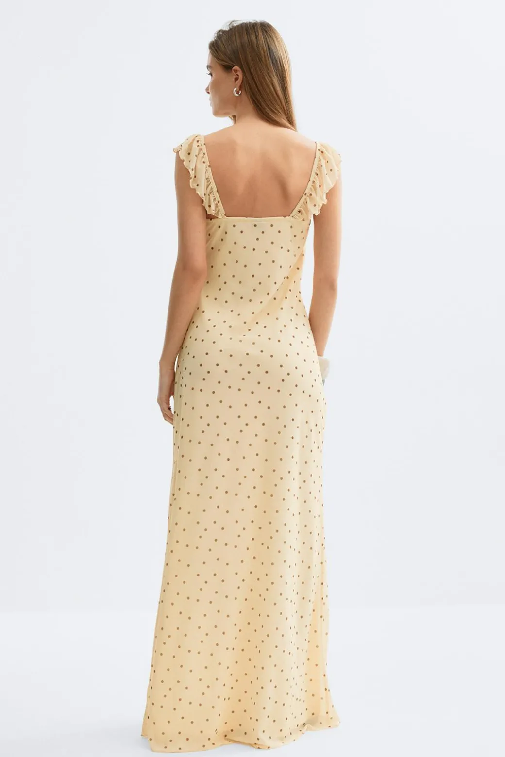 Frill maxi dress