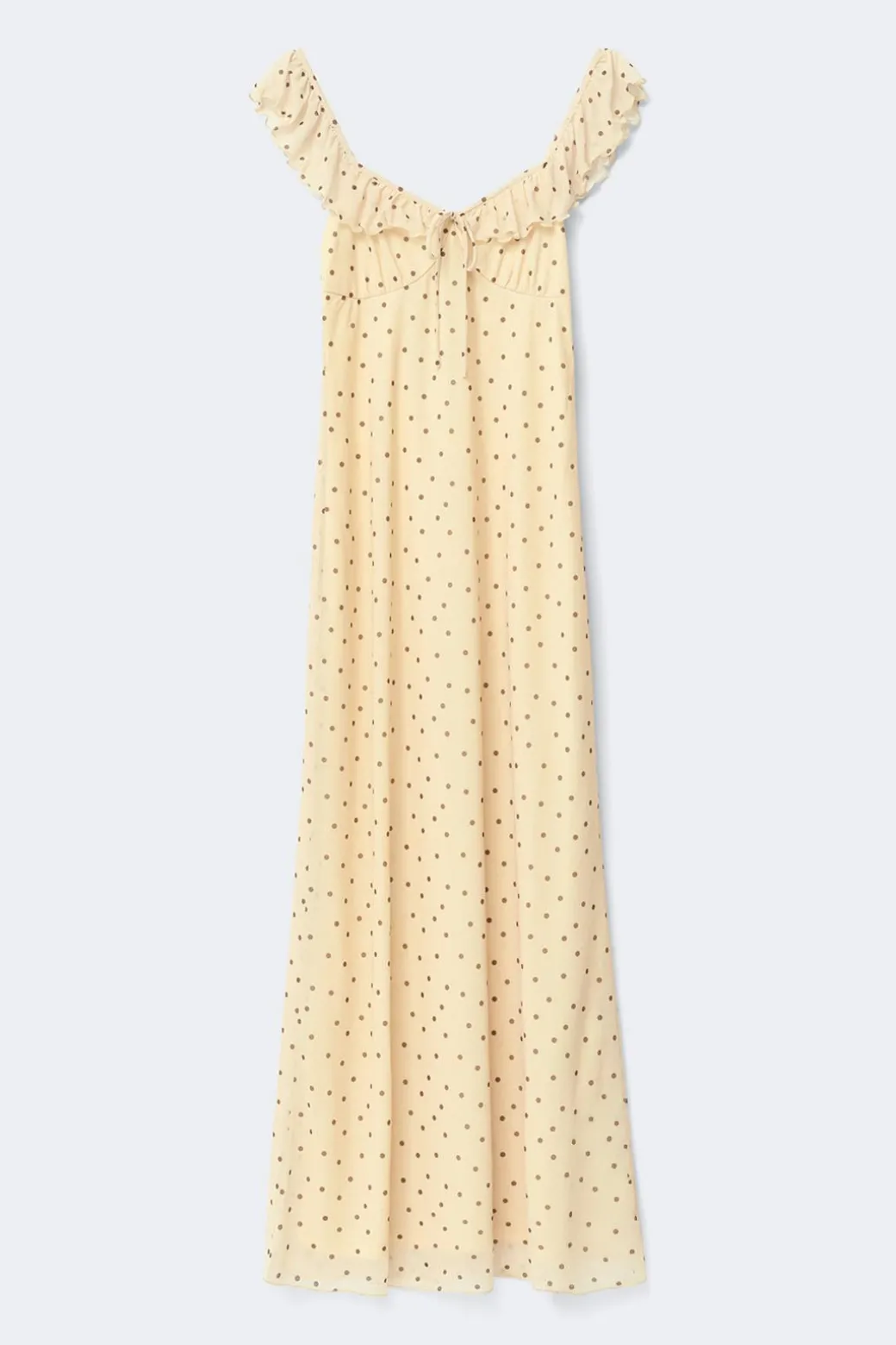 Frill maxi dress