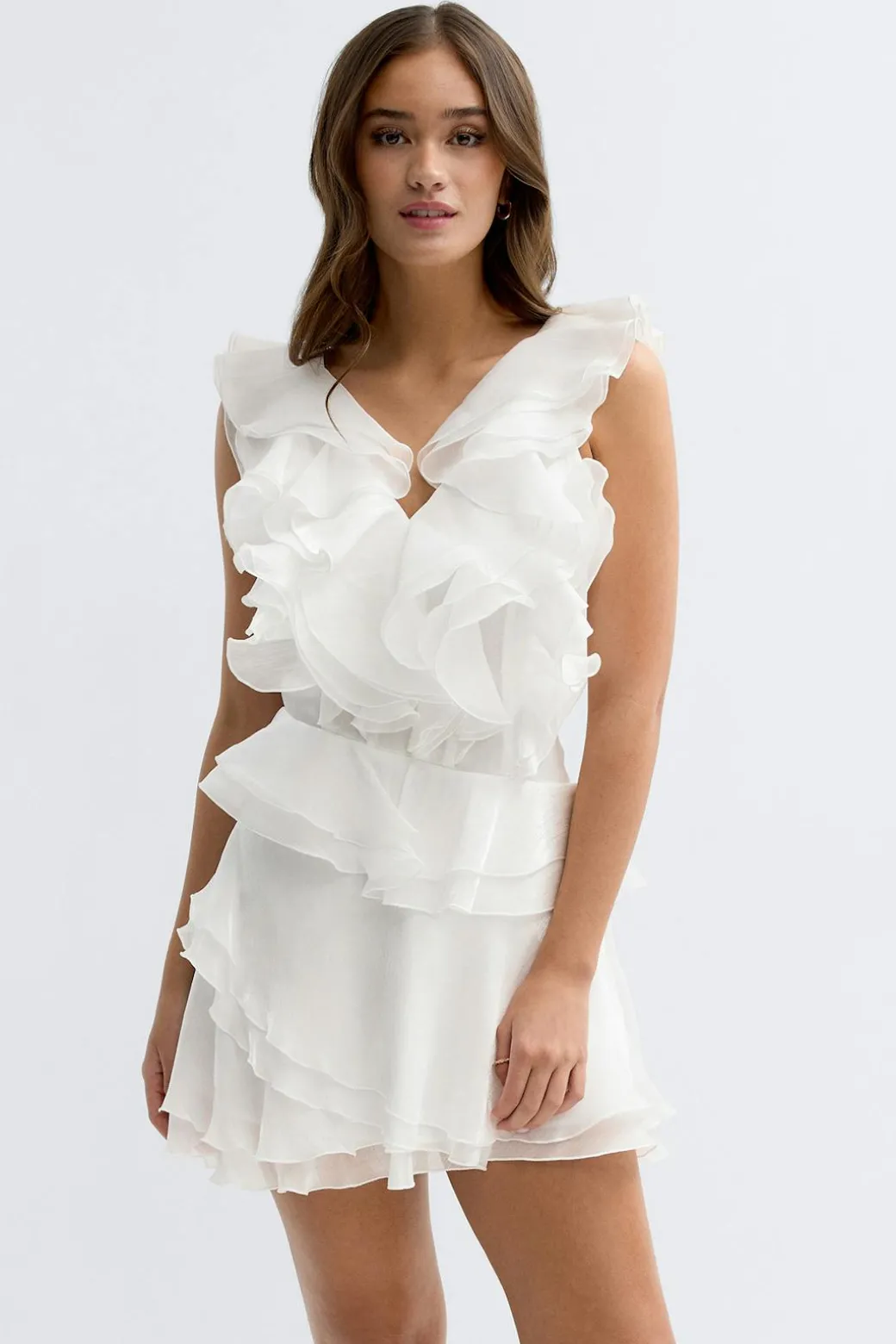 Frill mini dress