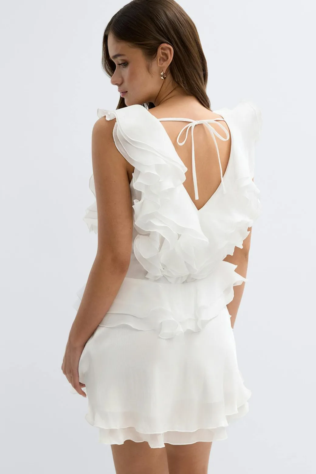 Frill mini dress
