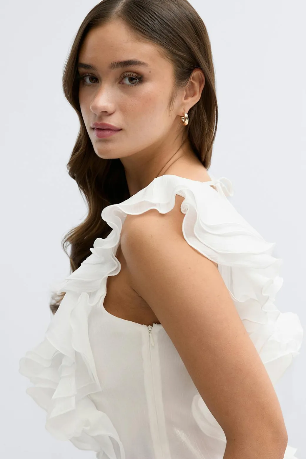 Frill mini dress