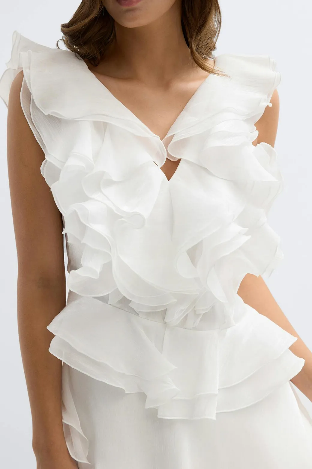 Frill mini dress