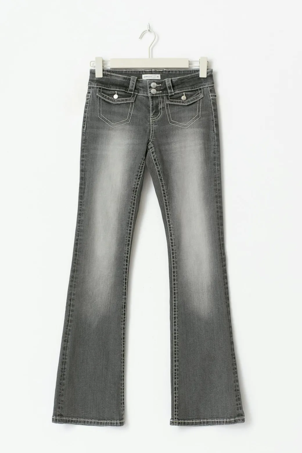 Front pocket bootcut jeans