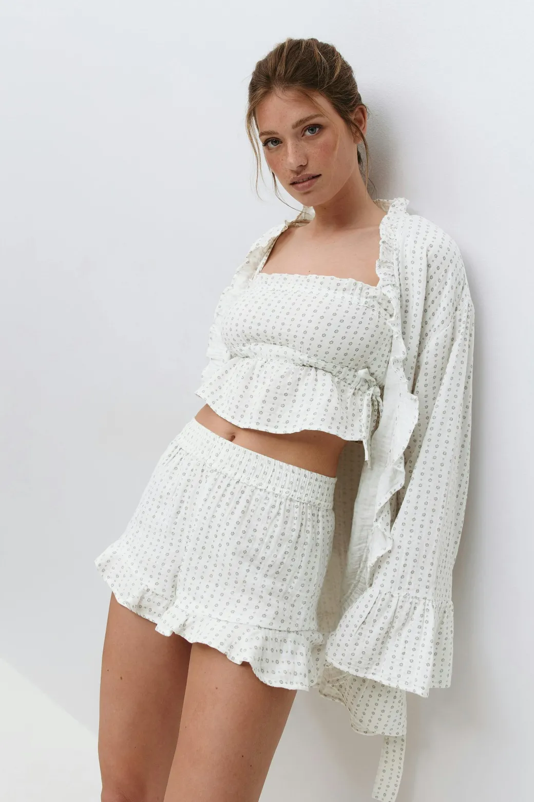 Gauze homewear shorts