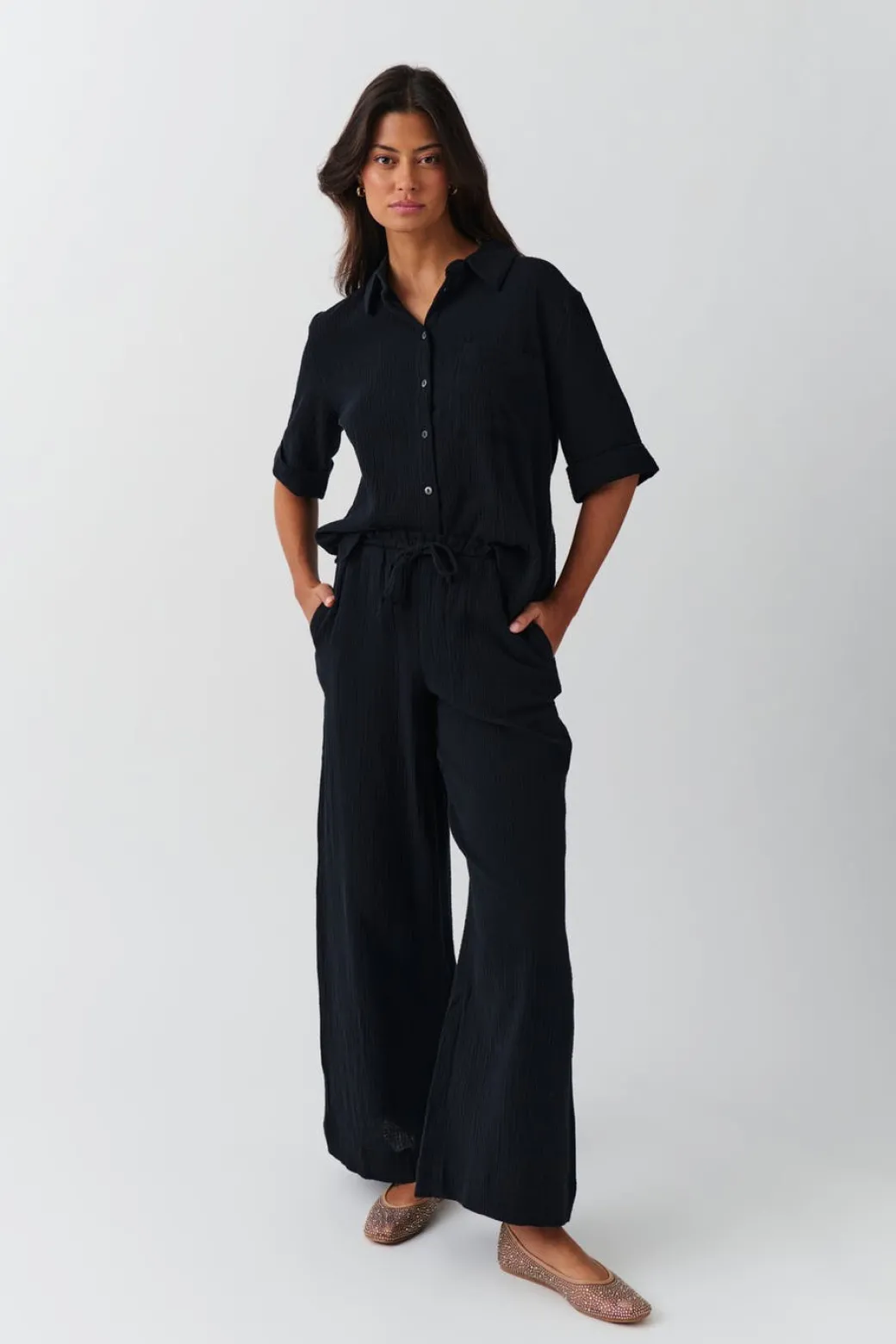 Gauze trousers