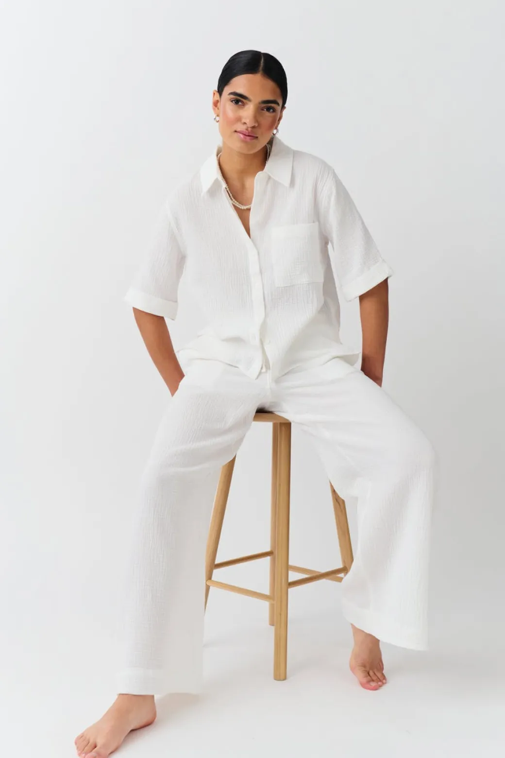 Gauze trousers