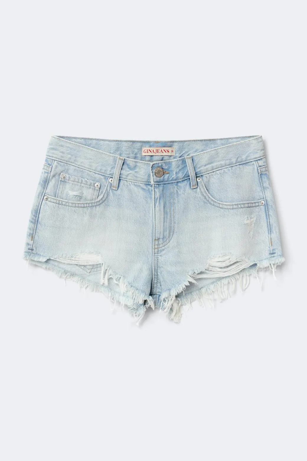 Glow low denim shorts