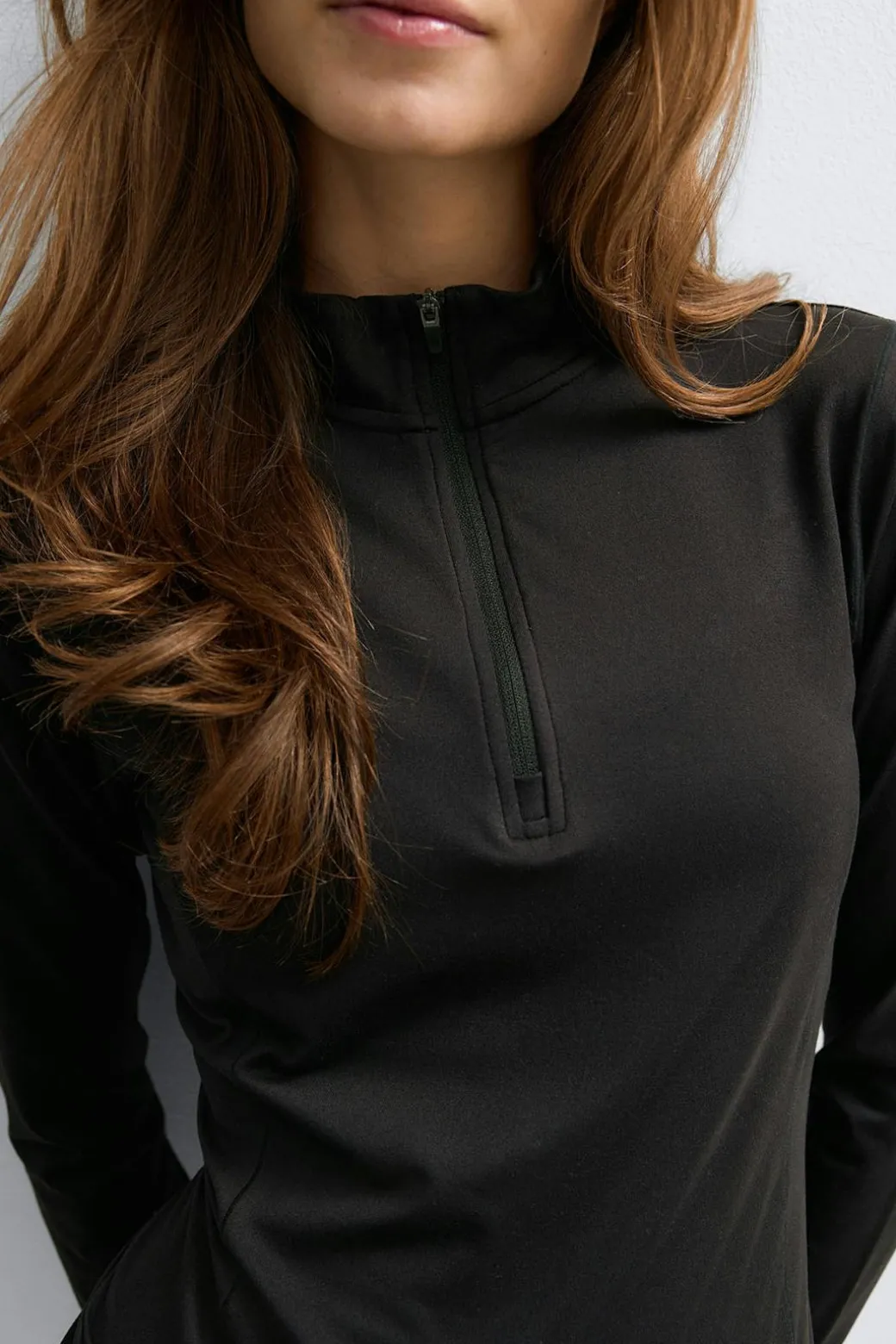 Half zip yoga top
