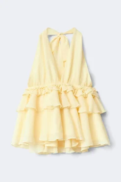 14+ halterneck frill top