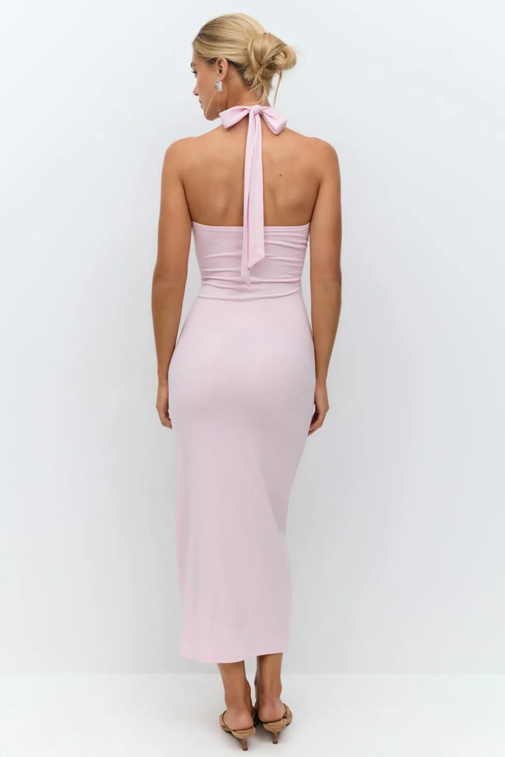 Halterneck midaxi dress
