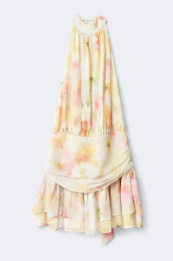 Halterneck mini dress